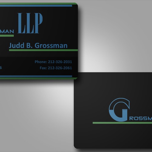 Help Grossman LLP with a new stationery Diseño de AKenan