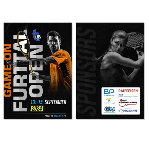 Aces & Action: Cool Flyer for a Tennis Tournament Design by Monki D Loy