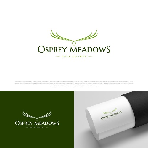 Golf Course Logo - Osprey Meadows Golf Course at Tamarack Design by ikankayu