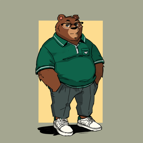 Yeah I know, another Bear design. But Let's make this one is special with Love. Diseño de Little George