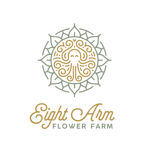 Octopus and Flower Logo