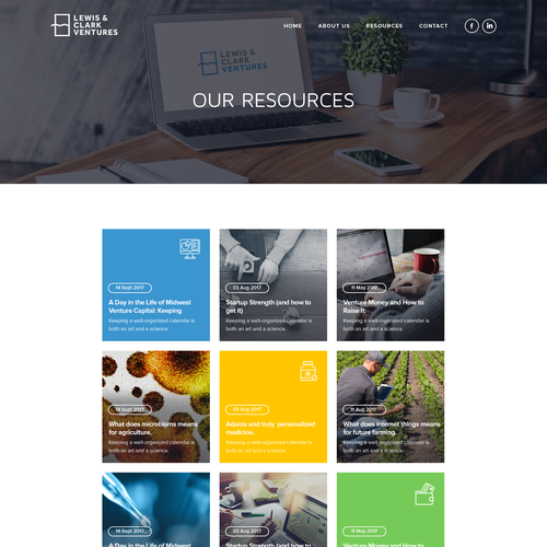 Create a modern Word Press theme design for Lewis & Clark Ventures Design by Obizzy