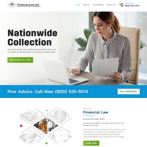 Debt Collection Website Design by RWI⚡