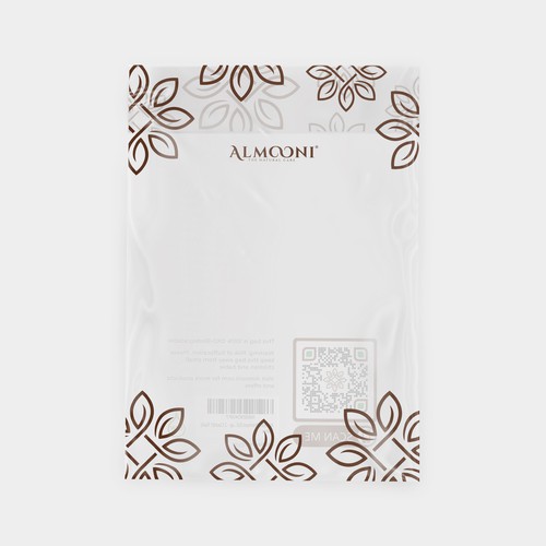 Design a simple yet elegant polybag packaging for our loofah brand Design by emmafoo