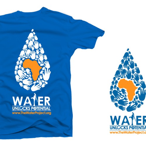 T-shirt design for The Water Project Diseño de JonSerenity