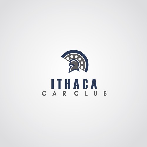 Design a modern logo for the Ithaca Car Club and Upstate New York Car
