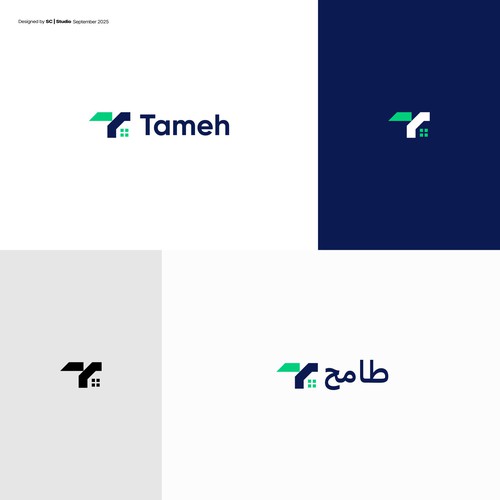 Design di “Premium Logo Design for Tameh – Next-Gen Fractional Real Estate Platform (Arabic + English)”- Add seed to plant di BangSATria.