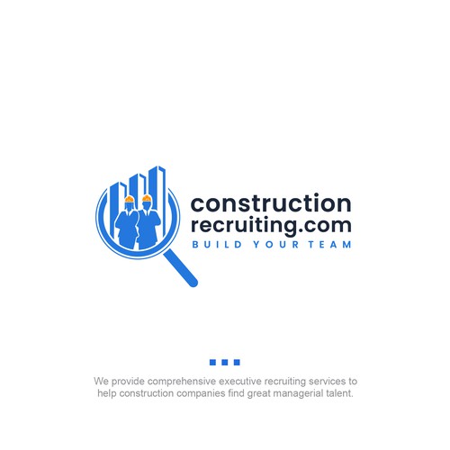 constructionrecruiting.com logo to appeal to construction companies who need to find great talent Design by gigigraphic