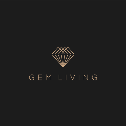 Geometrical, minimalist, modern brand design for Gem Living Design by ahza99™