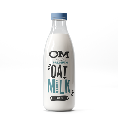 New oat Milk label Design by halesen