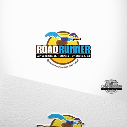 logo for Roadrunner Air Conditioning, Heating & Refrigeration, Inc. Design by Idéacraft
