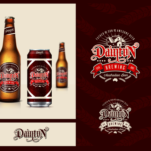 logo for Dainton Brewing Design by Widakk