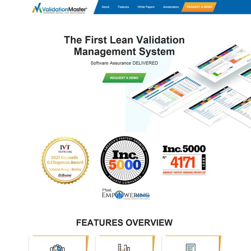 ValidationMaster Digital IV&V Website Re-Design Project Design by idea@Dotcom