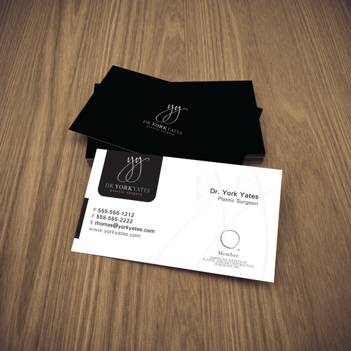 Dr. York Yates Plastic Surgery - business card Design by LKirk