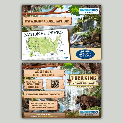 Looking for a Great Postcard for our National Parks game! Design by allMarv