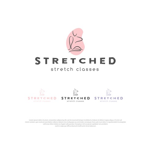 Looking for a sleek yet eye catching logo for my stretching studio. Design by Tara Moon