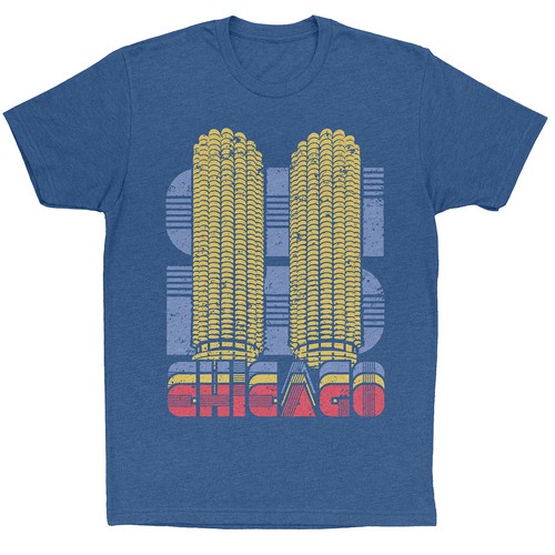 One of a Kind Chicago Themed T-Shirt Design by Ezequiel Serres