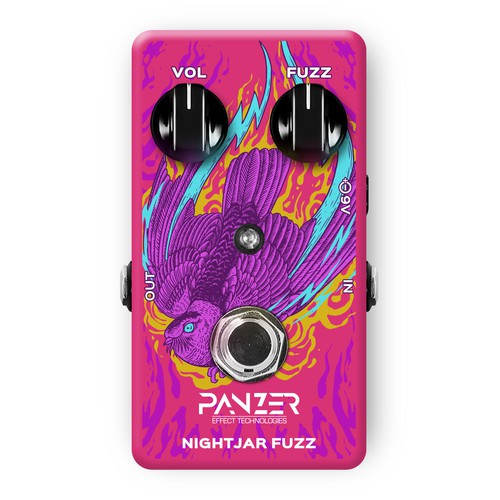 Create Artwork for a Guitar Fuzz Pedal to be Worshipped by Rockstars Design by Andreask84