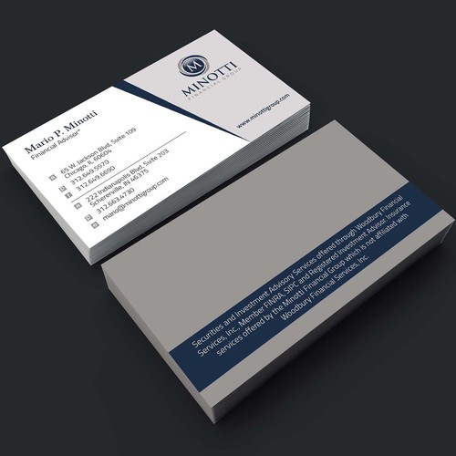 Create a business card for a wealth management group | Business card ...