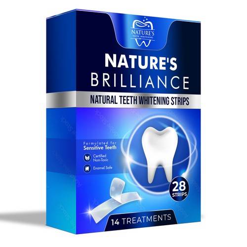 Natural Design Needed for Nature's Brilliance Whitening Strips Design by UnderTheSea™