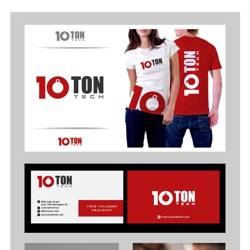 Help "10 Ton Tech" with a new logo Design by Fierda Designs