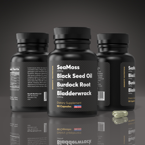 Concept Design For Supplement - Front Label Design by familydog