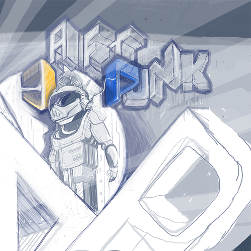 99designs community contest: create a Daft Punk concert poster Diseño de Rakocevic Aleksandar