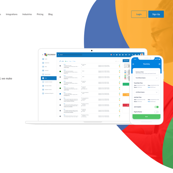 Sign up landing page
