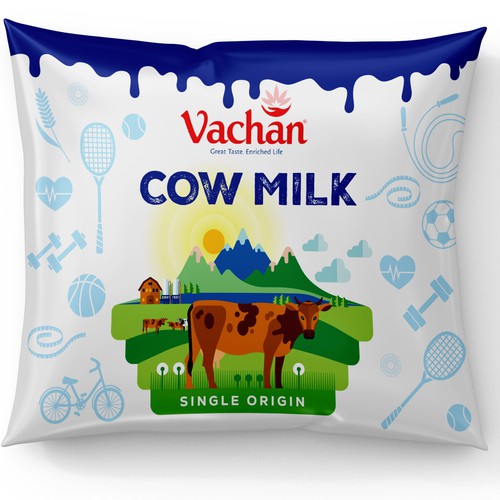 Vachan Cow Milk Design by Designer_John