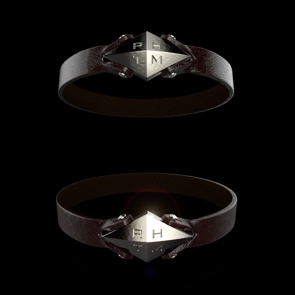 Men's Leather Bracelet 3D
