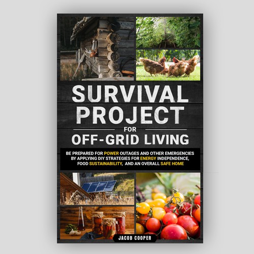 Book Cover for Off-Grid Survival Projects Design by Inwalker