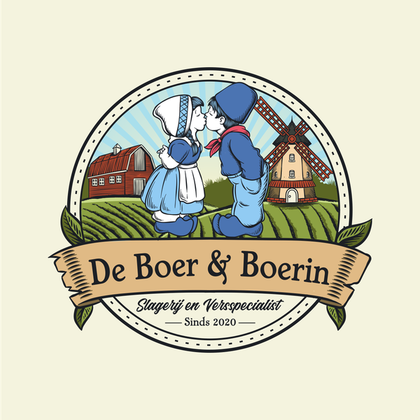 Design by holidin titled "De Boer & Boerin vintage logo"