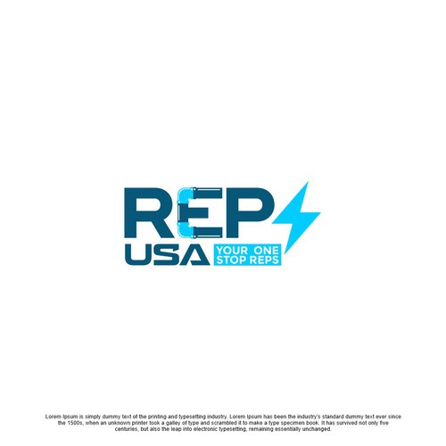 Diseño de Rep's USA Logo de point_up