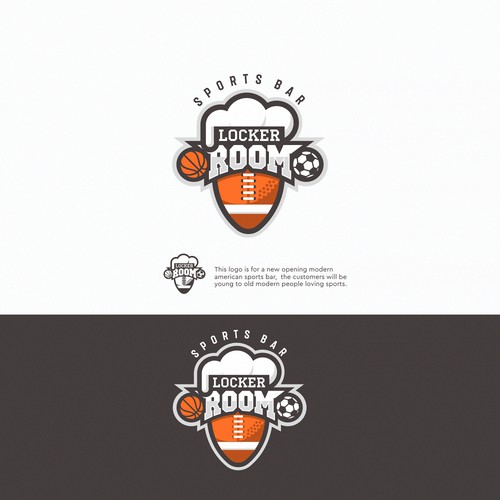 Sports Bar Logo for a new modern American Sports Bar Design by azarnov