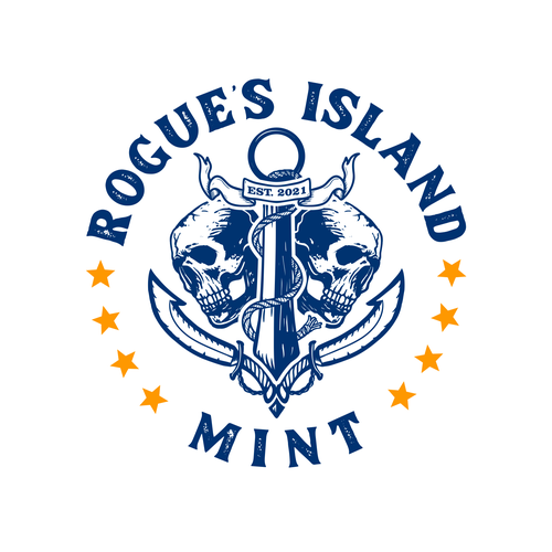 Rogue's Island Mint Logo Design by Ongie