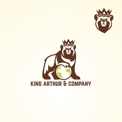 Need an iconic bear logo for King Arthur & Company. Design by Zamzami