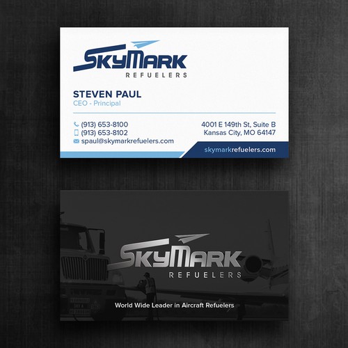 Need business card redesign for Aircraft Truck Fueling company Design by Felix SH