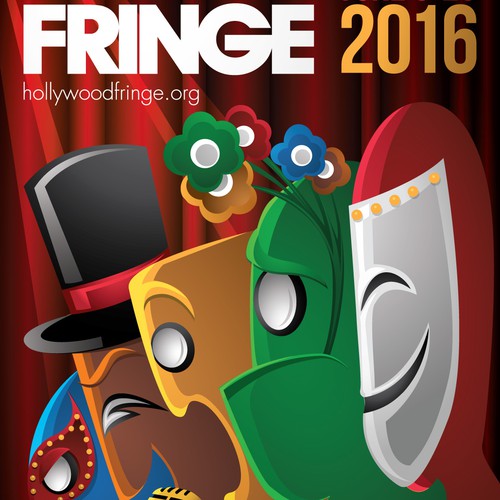 Guide Cover for the 2016 Hollywood Fringe Festival Design by AHHH DEAS