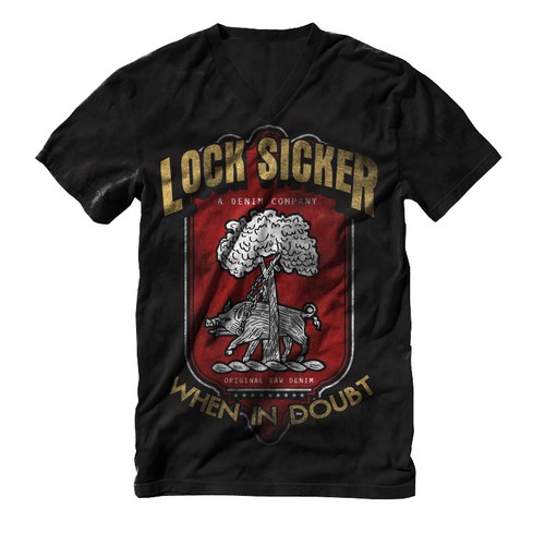 Create the next t-shirt design for Lock Sicker デザイン by de4