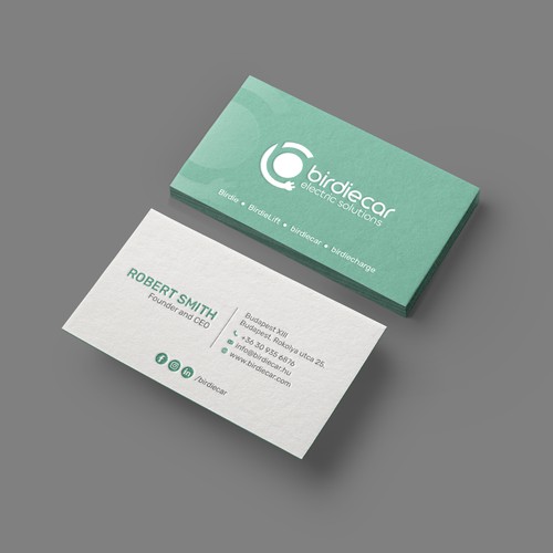 business card for company called birdie Design by muaz™