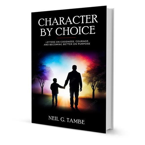 Cover for book of letters on goodness, courage, character Design by kolevka