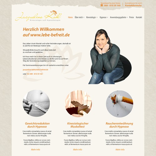 Web page design contest entry by STUDIO15