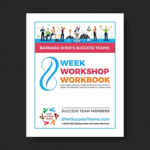 Workbook front cover for adults with big dreams - make me smile Design by Xnine