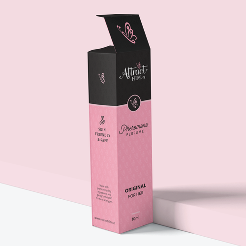 Design Perfume Box and Label for "Attract Him" scent to appeal to women Design by Sayyed Jamshed