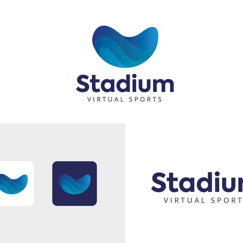 "Stadium Virtual Sports" Formal Logo Design Design by Uli Estrada