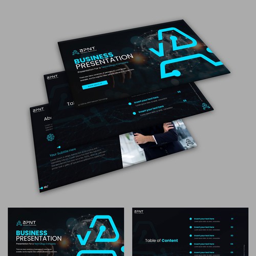 PPT template refresh for technology company Design by AZ™