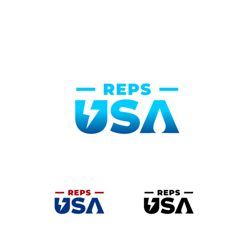 Rep's USA Logo Design by Albarr