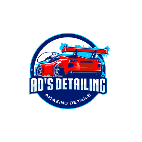 Fun & Professional Logo for established mobile car and boat detailing company Design by Vandi septiawan