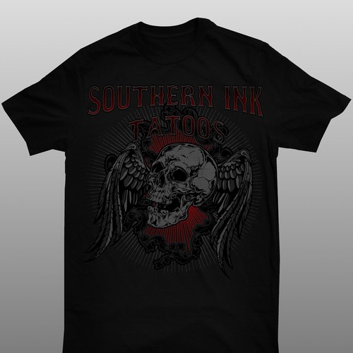 Design di t-shirt design for Southern ink tattoos di Ekaward