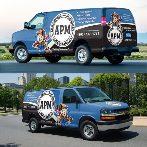 Looking for an eye catching Plumber van wrap Design by Nadun Prabodana